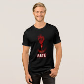 Akzeptiere dein Schicksal Tri-Blend Shirt (Vorderseite voll)