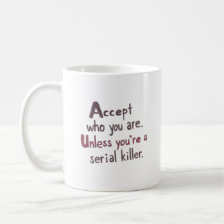 Akzeptiere dich selbst kaffeetasse