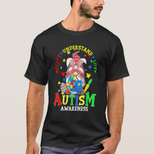 Akzeptiere Verstehe Liebe Gnom Autismusbewusstsein T-Shirt