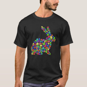 Akzeptiere Verstehe Liebe Hase Autismus-Bewusstsei T-Shirt