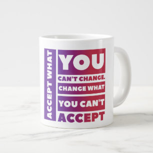 Akzeptieren - Jumbo-Tasse als Geschenk