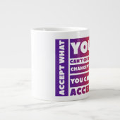 Akzeptieren - Jumbo-Tasse als Geschenk (Vorderseite)