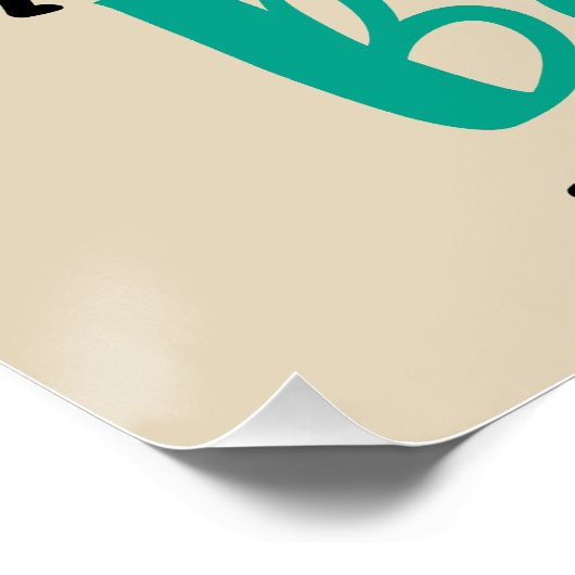 Akzeptieren Lass Go Glaube Typografie Poster (Ecke)