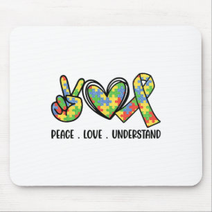 Akzeptieren Liebe verstehen Autismus Bewusstsein M Mousepad