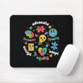Akzeptieren Sie Adapt Advocate Inklusion Autismus Mousepad (Mit Mouse)