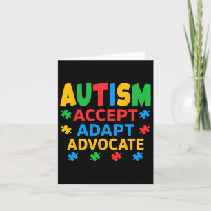 Akzeptieren Sie Advocate Autismus Bewusstsein Männ Karte