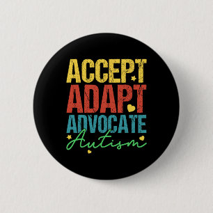 Akzeptieren Sie Advocate Autismus Bewusstseinsmona Button