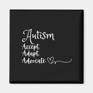 Akzeptieren Sie Advocate Autismus unterstützen Fun Magnet