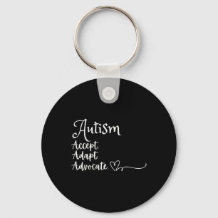 Akzeptieren Sie Advocate Autismus unterstützen Fun Schlüsselanhänger