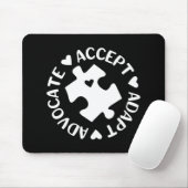 Akzeptieren Sie Advocate Puzzle Piece Autismus Awa Mousepad (Mit Mouse)