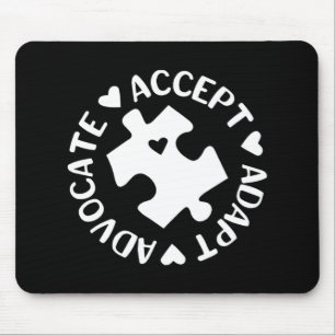 Akzeptieren Sie Advocate Puzzle Piece Autismus Awa Mousepad