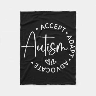 Akzeptieren Sie das Bewusstsein für Autismus Advoc Fleecedecke