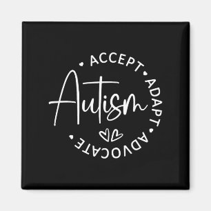 Akzeptieren Sie das Bewusstsein für Autismus Advoc Magnet
