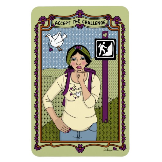 Akzeptieren Sie das Challenge_A_4x6 Kühlschrank Ma Magnet (Vertikal)