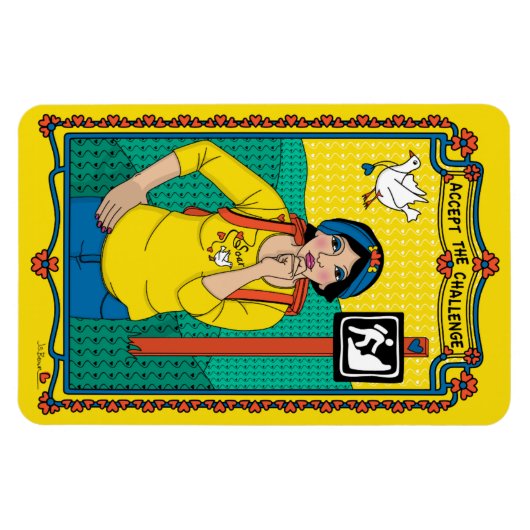 Akzeptieren Sie das Challenge_B_4x6 Kühlschrank Ma Magnet (Horizontal)