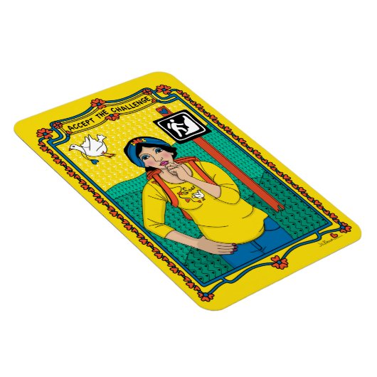 Akzeptieren Sie das Challenge_B_4x6 Kühlschrank Ma Magnet (Rechte Seite)