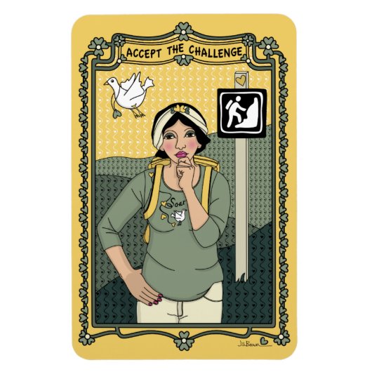 Akzeptieren Sie das Challenge_C_4x6 Kühlschrank Ma Magnet (Vertikal)