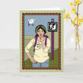 Akzeptieren Sie die Challenge_A_Greeting-Karte Karte (Gelbe Blume)