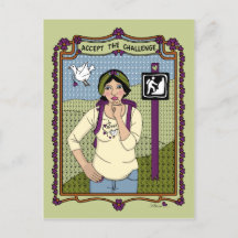 Akzeptieren Sie die Challenge_A_-Postkarte
