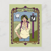 Akzeptieren Sie die Challenge_A_-Postkarte Postkarte (Vorderseite)