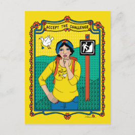 Akzeptieren Sie die Challenge_B_ Postkarte