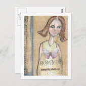 Akzeptieren Sie die Herausforderung Postkarte (Vorne/Hinten)