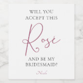 Akzeptieren Sie diesen Vorschlag für das Rosé-Brau Weinetikett (Einzelnes Label)