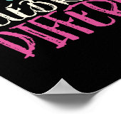 Akzeptieren Sie Differenzen, inspirierendes Zitat Poster (Ecke)