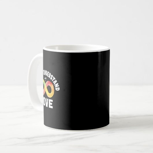 Akzeptieren Sie Liebe Autismus Bewusstsein ASD Inf Kaffeetasse (Vorderseite Links)
