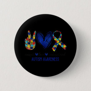 Akzeptieren Sie Liebe Autismus Bewusstsein T - Shi Button