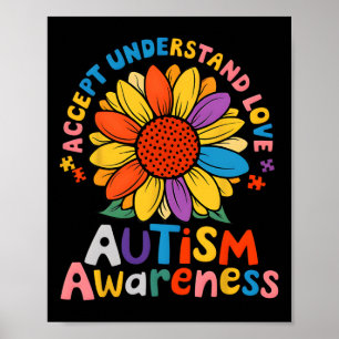 Akzeptieren Sie Liebe Funny Neurodiversity April Poster