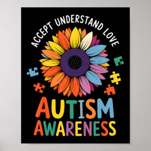 Akzeptieren Sie Liebe Funny Neurodiversity April Poster