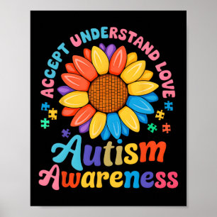 Akzeptieren Sie Liebe Funny Neurodiversity April Poster