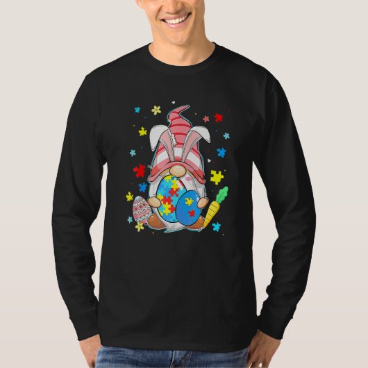 Akzeptieren Sie Liebe Gnome Autismus Bewusstsein O T-Shirt (Vorderseite)