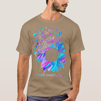 Akzeptieren Sie Liebe Sonnenblumenautismus Bewusst T-Shirt