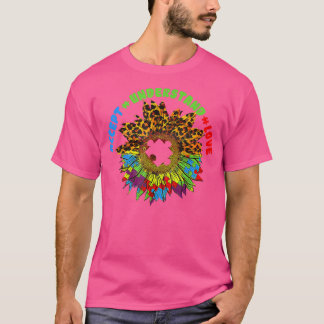 Akzeptieren Sie Liebe Sonnenblumenautismus Bewusst T-Shirt