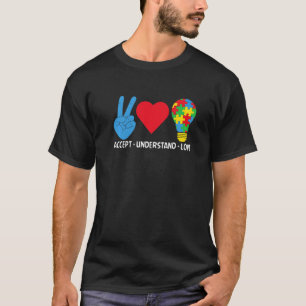 Akzeptieren Verstehen Liebe Asd Regenbogen Blume A T-Shirt