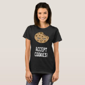 Akzeptieren von Cookies, Front-End-Webdesigner T-Shirt (Vorne ganz)