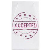 Akzeptierter Abzeichen-Symbol-Geschenktasche Kleine Geschenktüte (Rückseite)