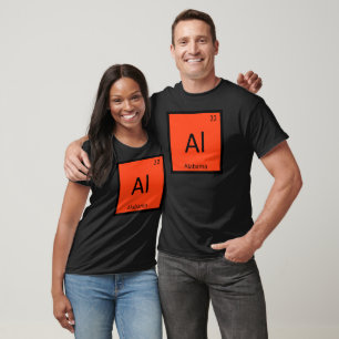 Al - Alabama Staat Chemistry Periodic Table Symbol T-Shirt