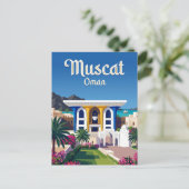 Al Alam Palast Oman Postkarte (Stehend Vorderseite)