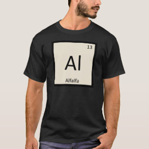 Al - Alfalfa-Gemüse Chemie Periodensystem T-Shirt
