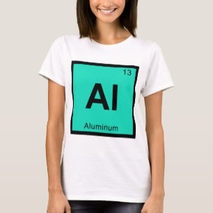 Al - Aluminium Chemie Periodensystem Symbol T-Shirt