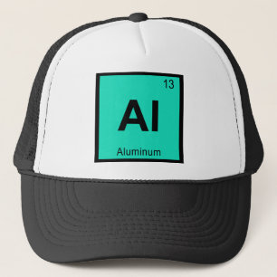 Al - Aluminium Chemie Periodisches Tabellensymbol Truckerkappe
