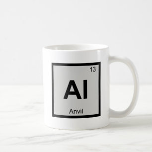 Al - Amboss-Musik-Chemie Periodensystem-Symbol Kaffeetasse