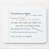 Al-anon Slogans motivierend Mousepad (Vorne)