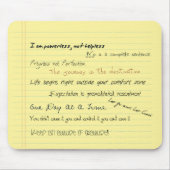 Al-anon Slogans motivierend Mousepad (Vorne)