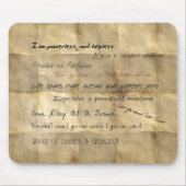 Al-anon Slogans motivierend Mousepad (Vorne)