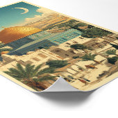 Al-Aqsa-Moschee - Ikonische islamische Architektur Poster (Ecke)