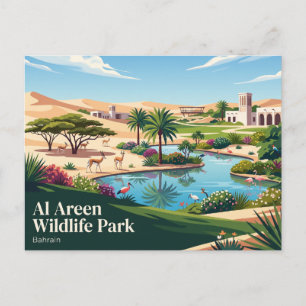 Al Areen Wildpark Bahrain Postkarte